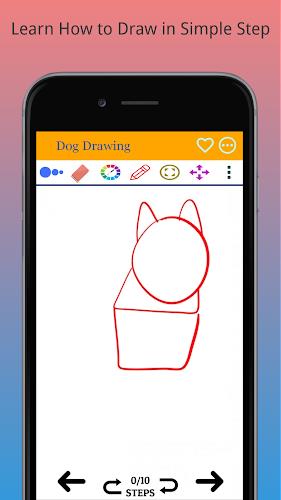 How to Draw Dog Step by Step Captura de pantalla 0