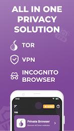 Private Onion Browser + VPN स्क्रीनशॉट 0