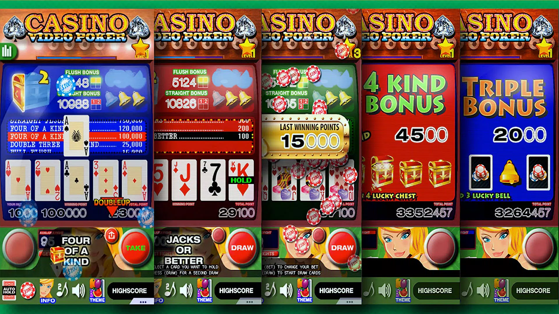 Casino Video Poker Schermafbeelding 3