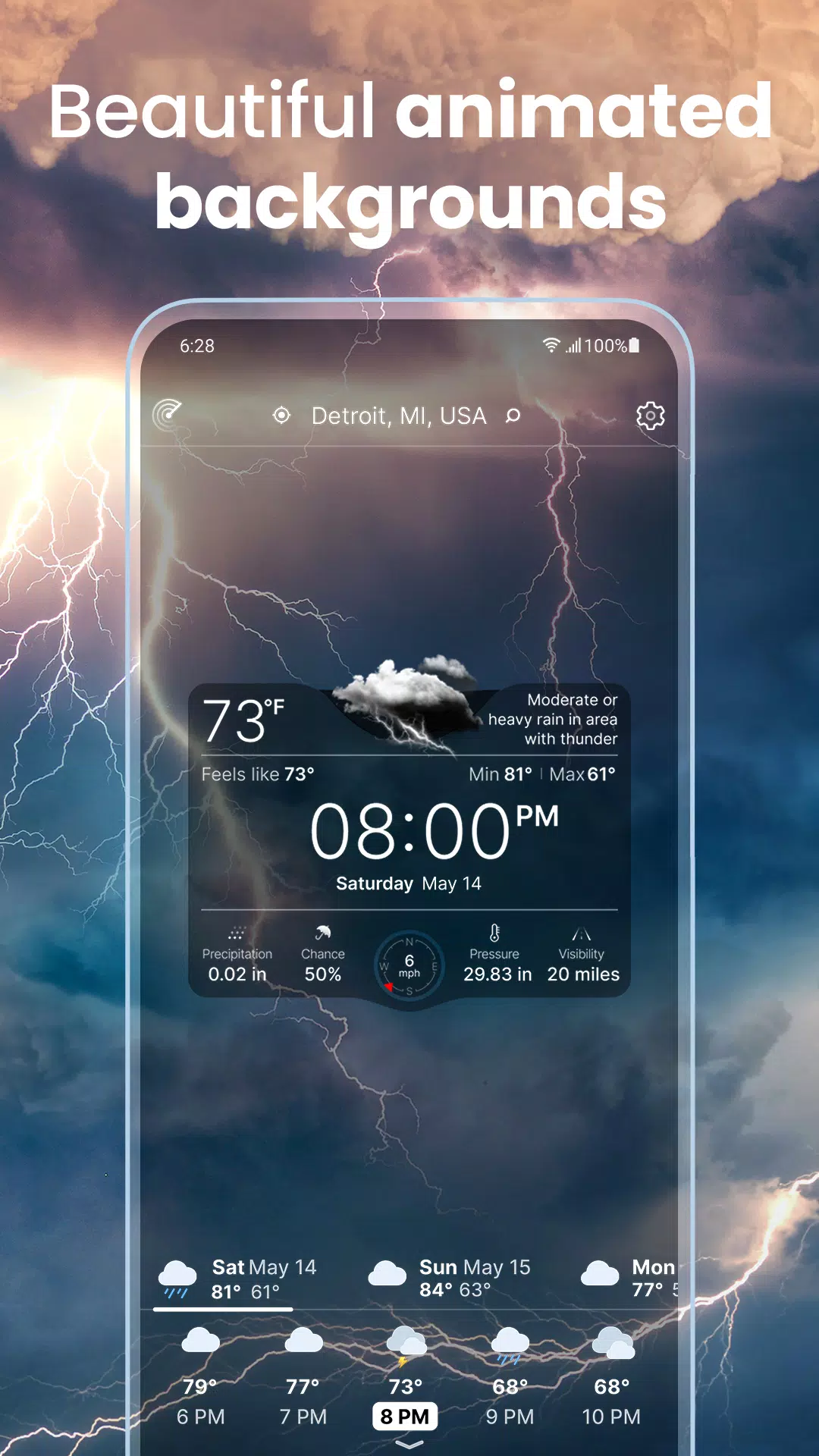 Weather Live° Captura de pantalla 2