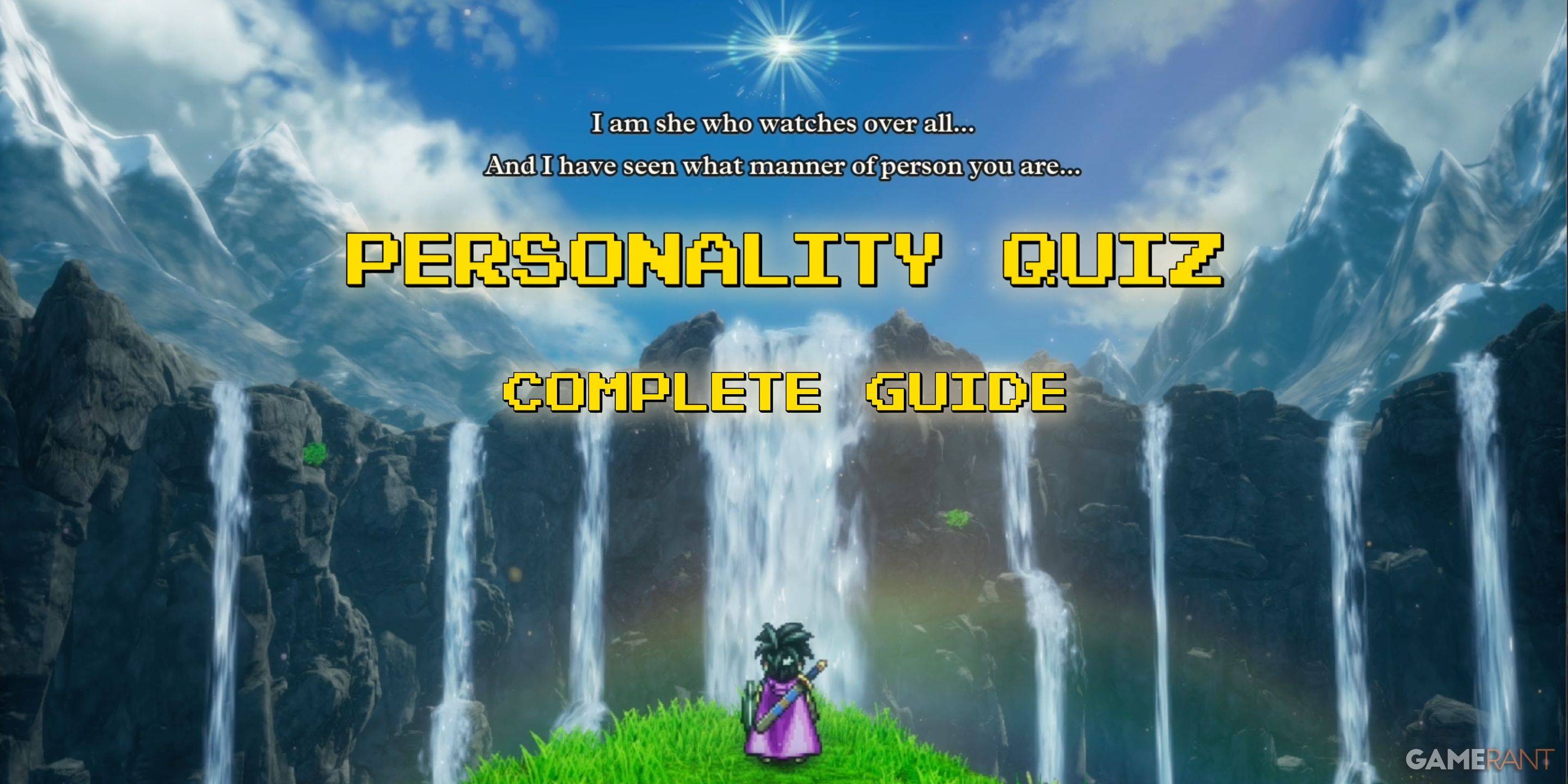 Dragon Quest 3 Remake: Personality Quiz Kumpletong Gabay