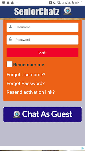 Senior chatz - chat rooms Screenshot 0