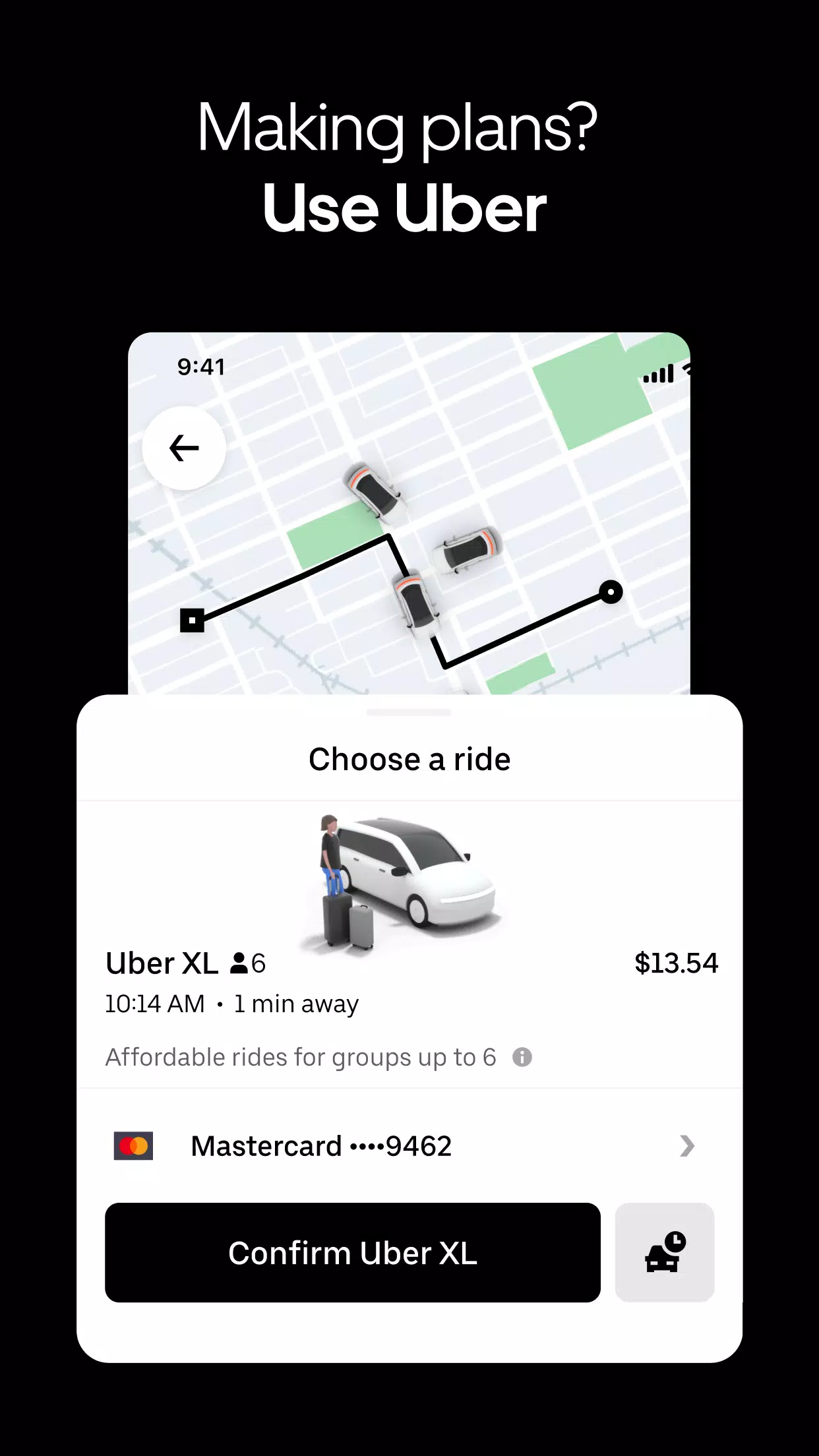 Uber - Eine Fahrt bestellen Screenshot 3