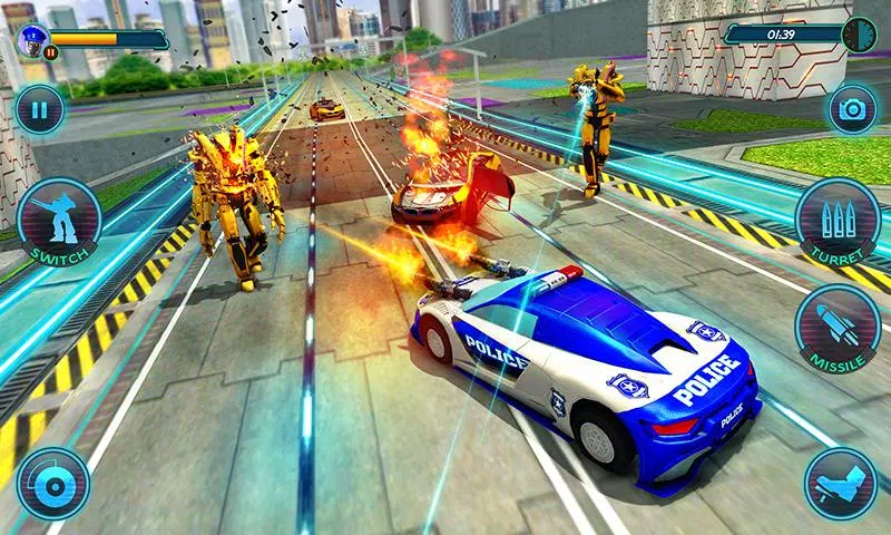 US Police Robot Car Revenge Screenshot 1