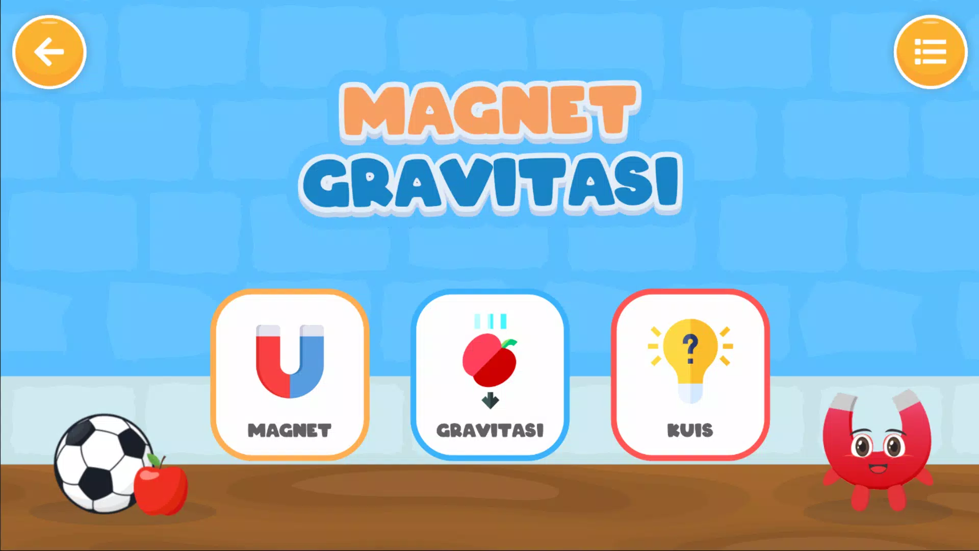 Magnet dan Gravitasi Simulasi Captura de pantalla 1