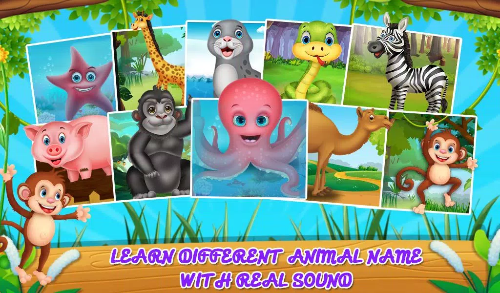 Learning Animal Sounds Games Captura de tela 2