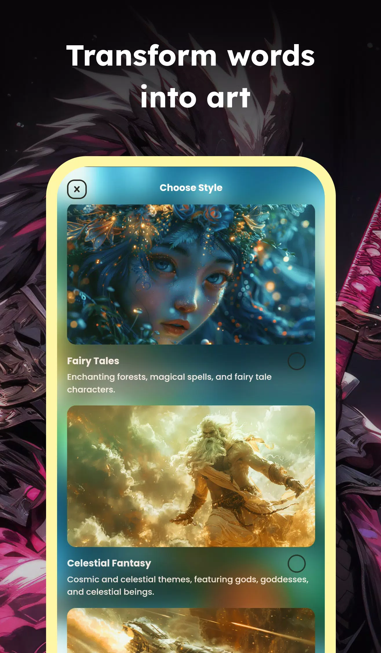 AI Fantasy Art Generator Captura de tela 1