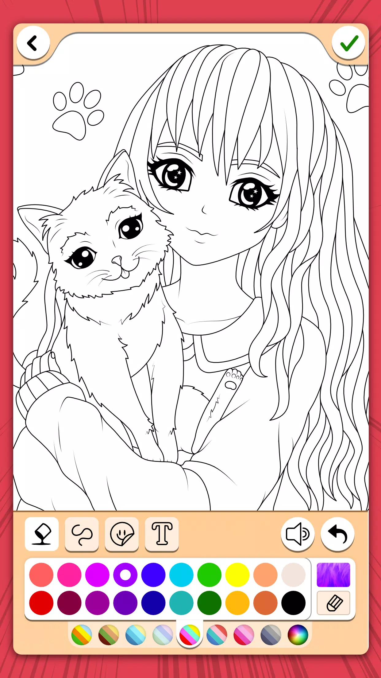 Manga Coloring Book 스크린샷 0