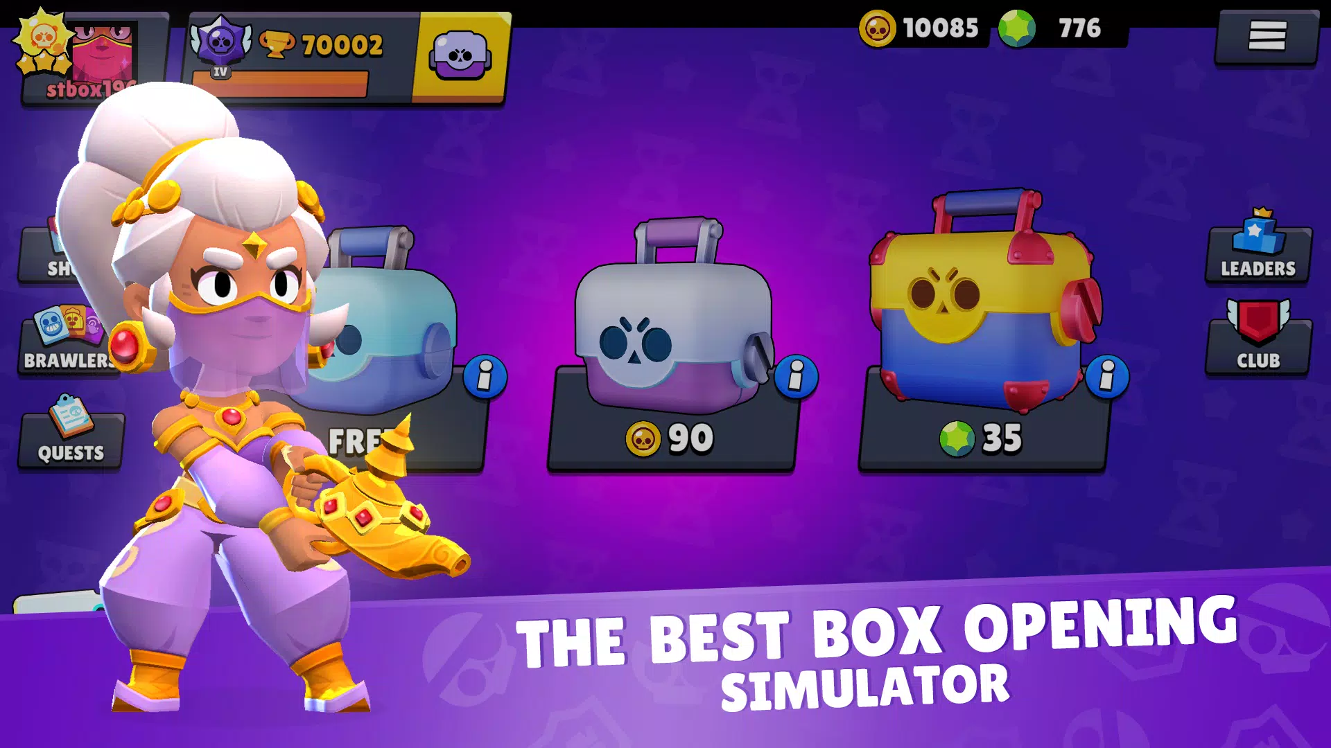Star Box Simulator ဖန်သားပြင်ဓာတ်ပုံ 0