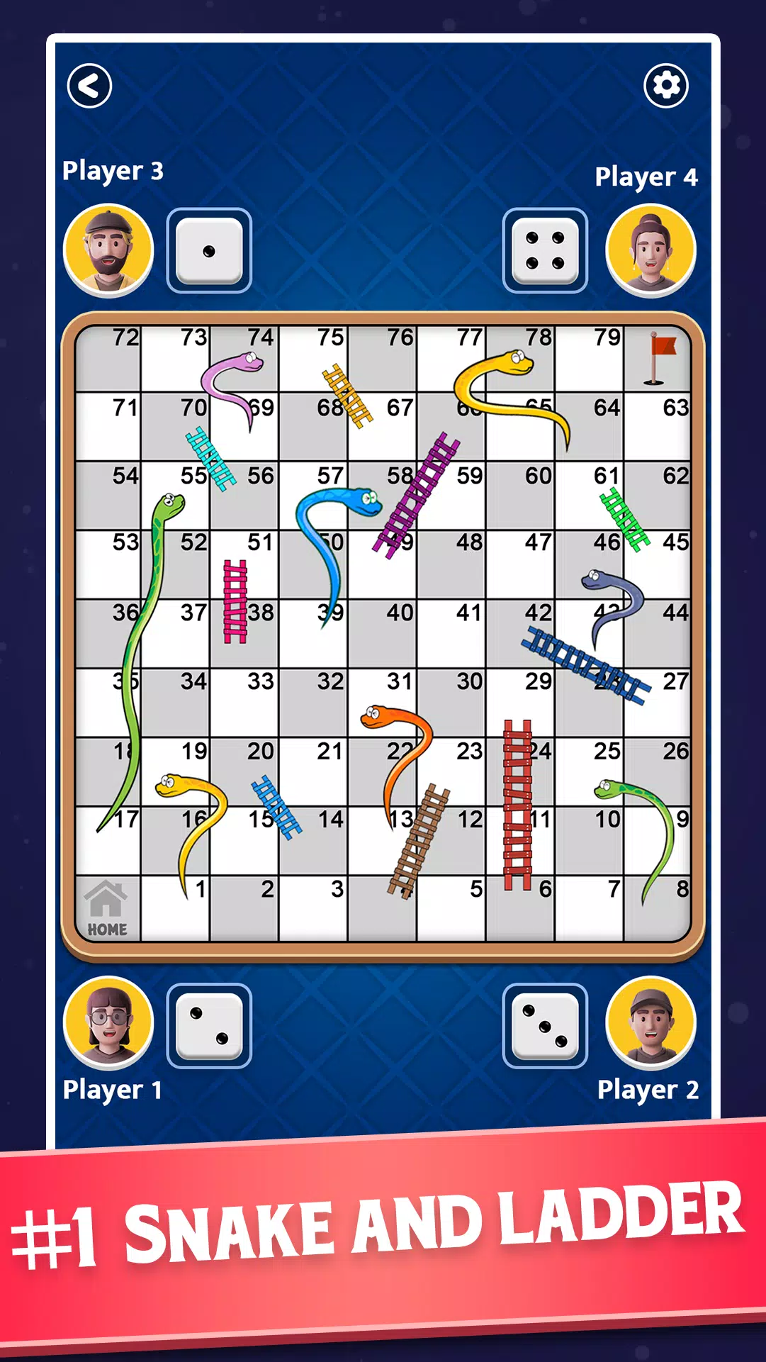 Snakes and Ladders - Ludo Game Capture d'écran 1