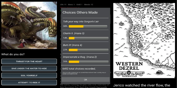 Dungeons and Decisions RPG Captura de tela 2