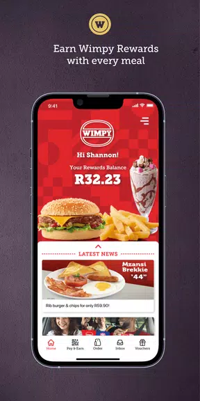 Wimpy Rewards App 스크린샷 0