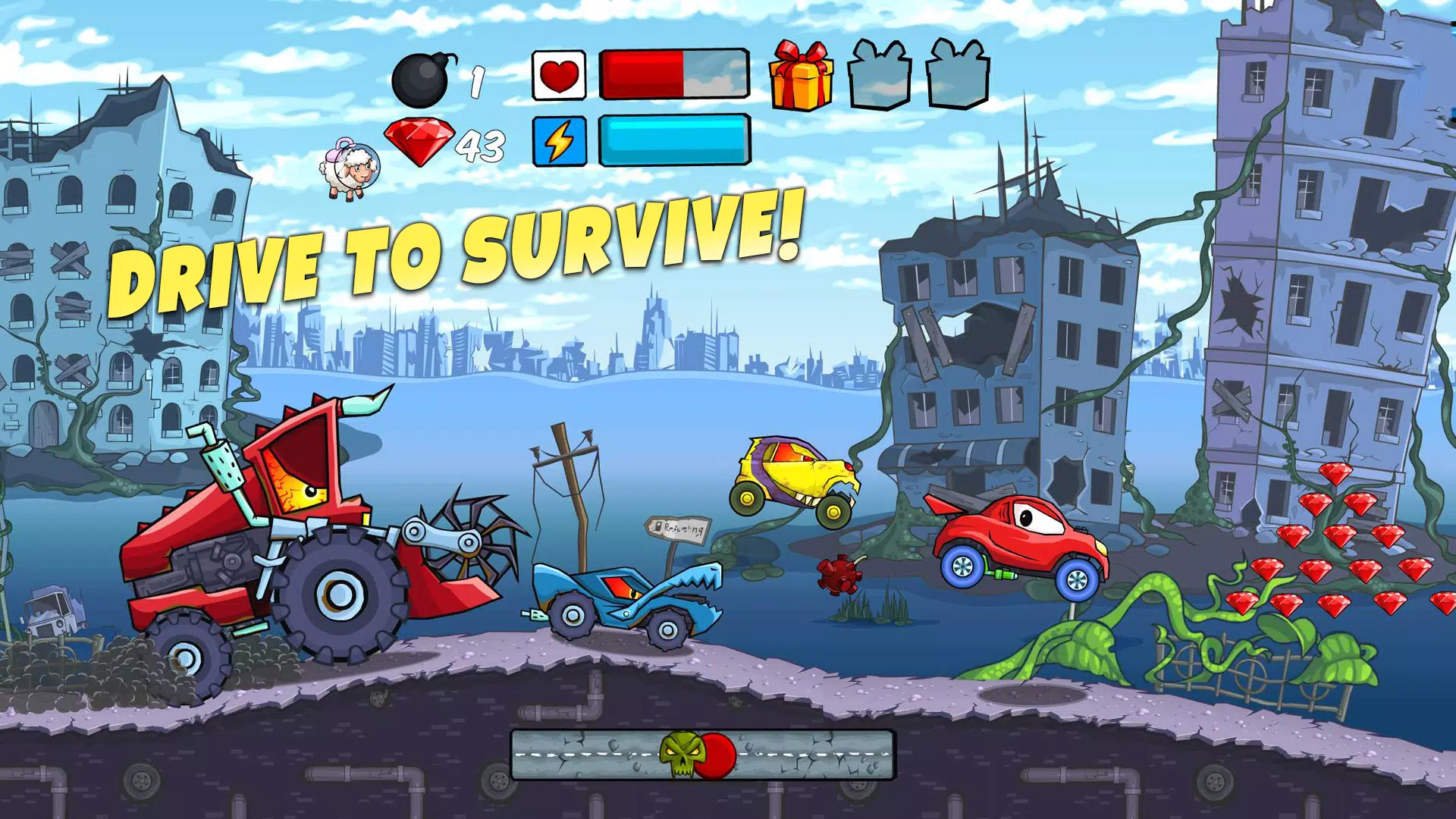 Car Eats Car - Apocalypse Race Schermafbeelding 0