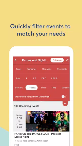 Schermata Events High - Meet Your City! 2
